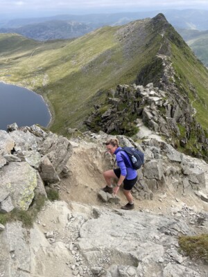 Striding edge and red tarn - Helvellyn Striding edge and red tarn - Helvellyn